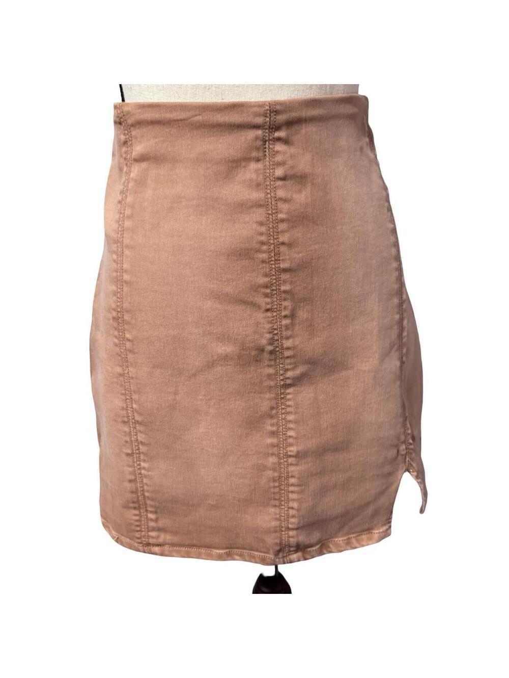Free People Tan Pencil Skirt - Size L